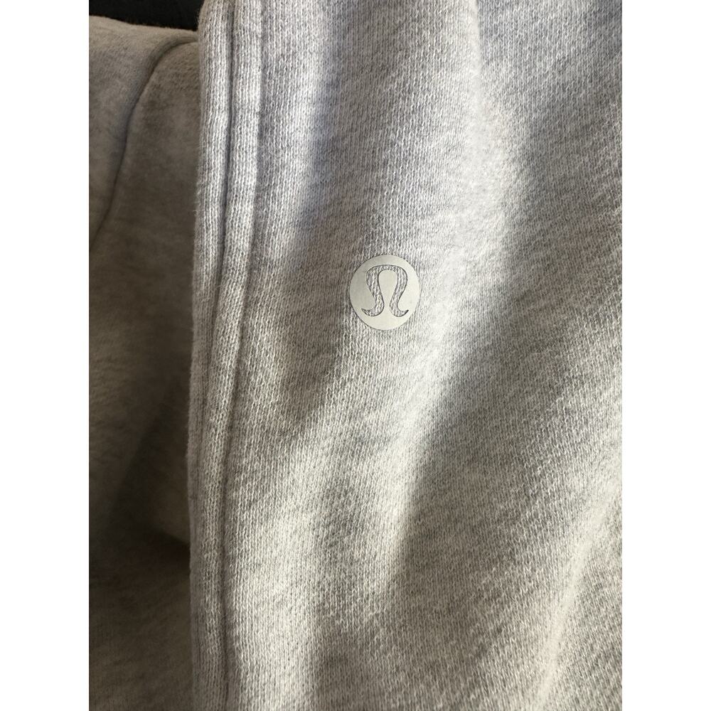 Lululemon Scuba Mid-Rise Wide-Leg Pant Full Length Heathered Light Gray Size 14 - Picture 12 of 14